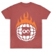 Burn Slow Entertainment t-shirt - Globe Stencil