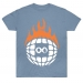 Burn Slow Entertainment t-shirt - Globe Stencil