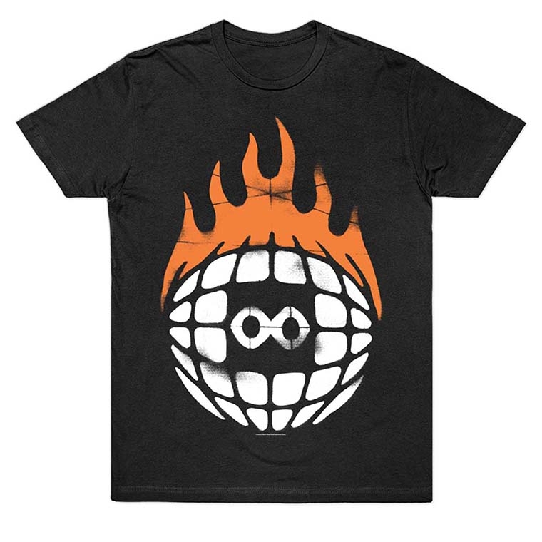 Burn Slow Entertainment t-shirt - Globe Stencil