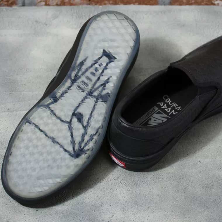 Vans BMX Slip-On shoes - Courage Adams Black Elephant